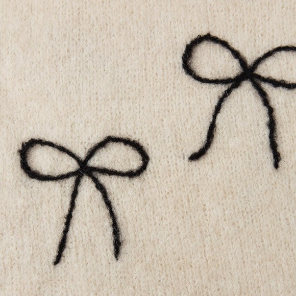 BNWT ZARA THICK KNIT BOW SCARF - Picture 7 of 8